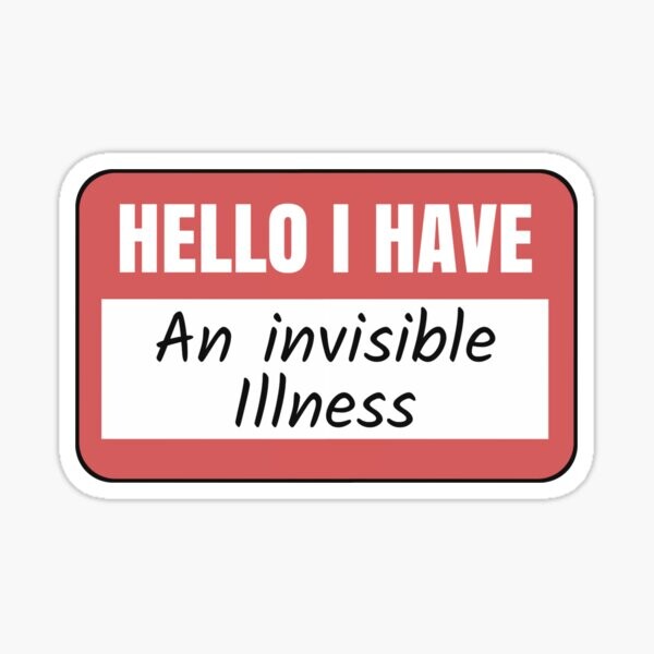 Bonjour j'ai une maladie invisible | Sticker
