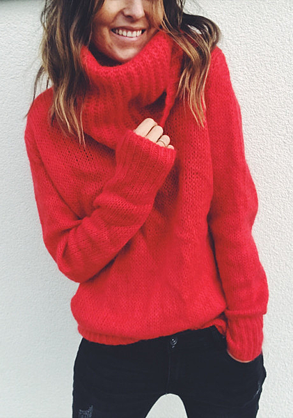 PULL BOWIE ROUGE