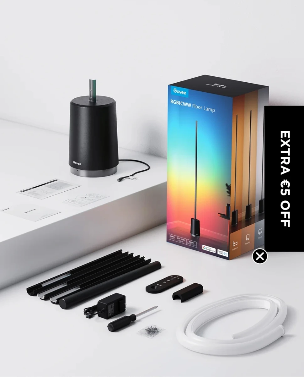 Govee Lyra RGBICWW Corner Floor Lamp