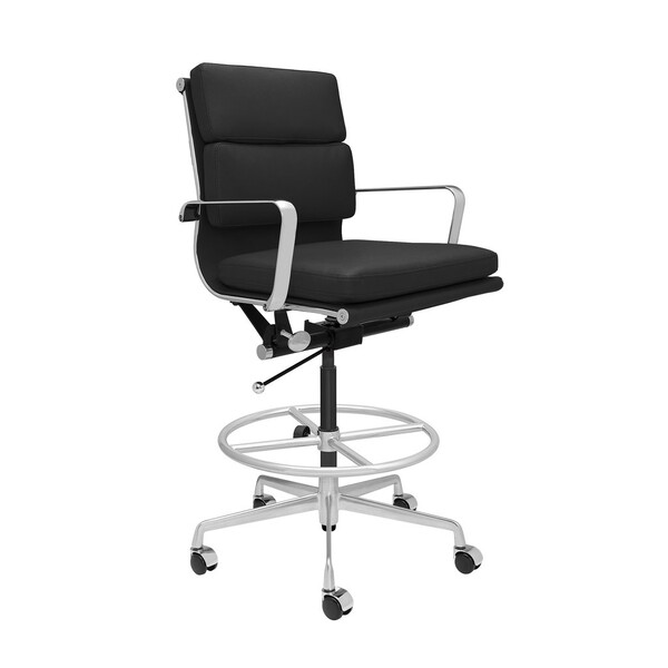 SOHO Soft Pad Drafting Chair (Black)