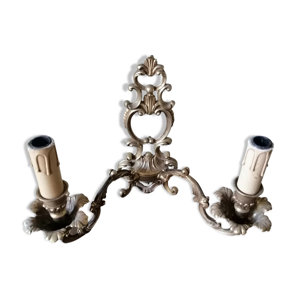 Applique mural en laiton 2 branches