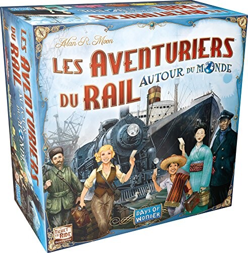Les aventuriers du rail Monde - Asmodee - Jeu de société - Jeu de stratégie