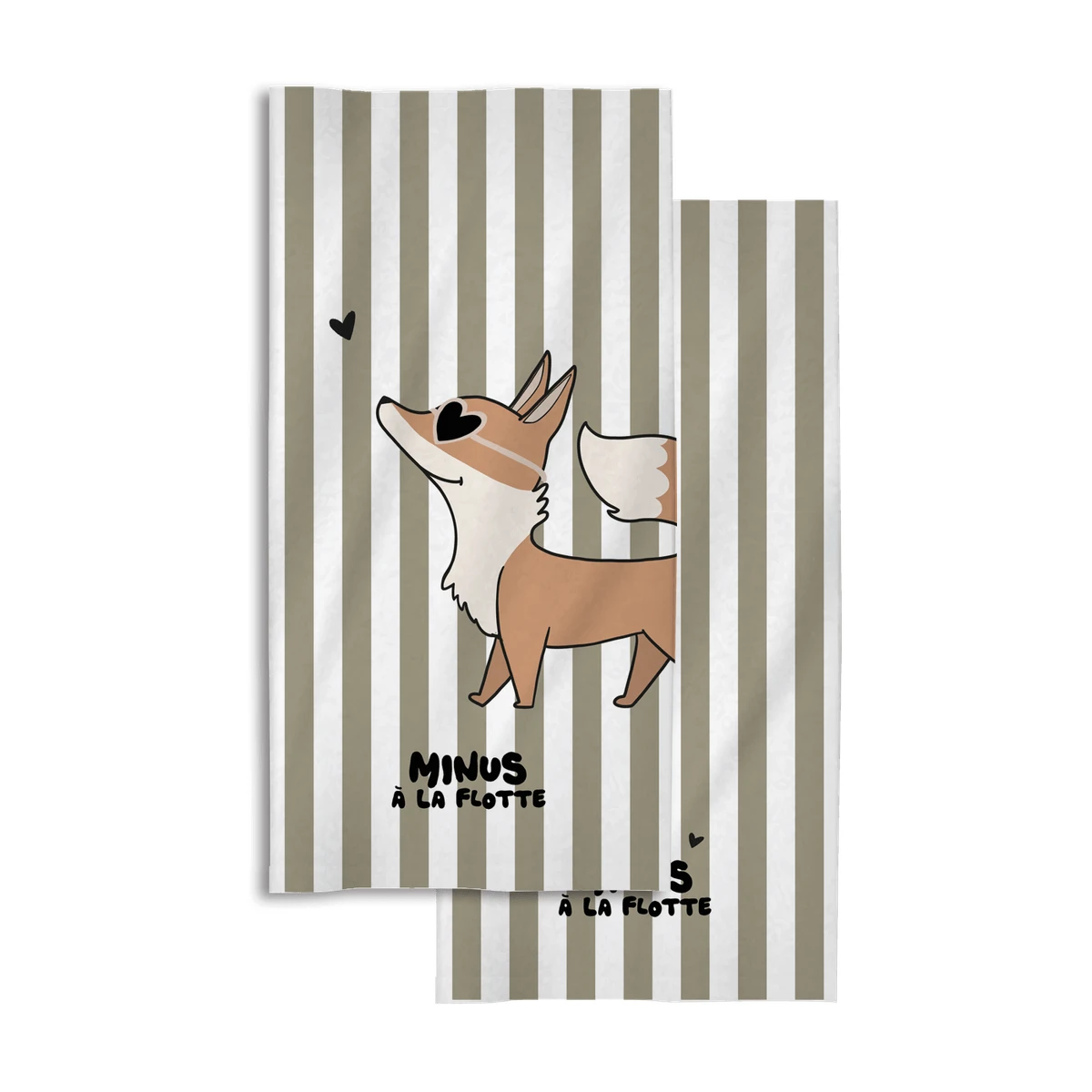 Serviette plage enfant Minus - Renard
