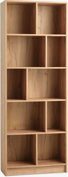 Bibliothèque MOSBJERG 10 tablettes coloris chêne naturel | JYSK