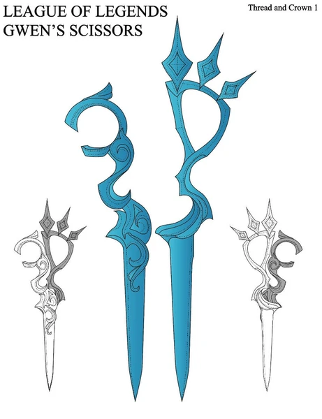 League of Legends Inspired Gwen Scissors Template