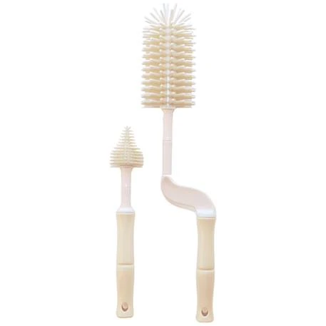 Goupillon biberon avec rince-tétine bébé beige - dune - Bo Jungle