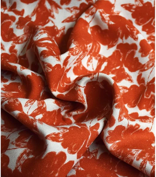 Tissu crêpe Sunset Garden Singulière par Cousette