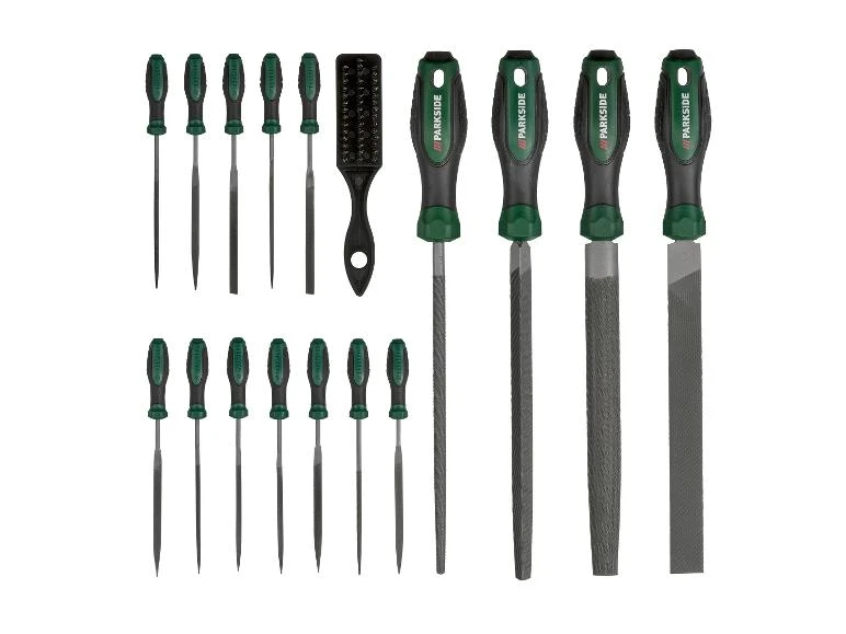 Jeu de limes d'atelier, 17 pièces, pour métal