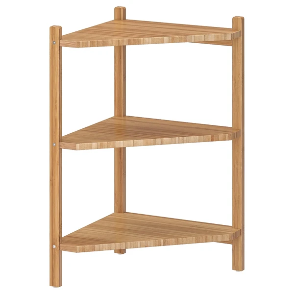 RÅGRUND Lavabo/tablette angle - bambou 34x60 cm