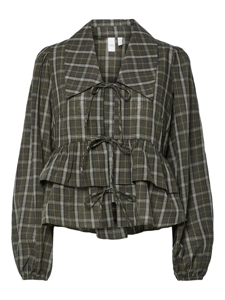 YASCINNA - LIEN À NOUER TOP À MANCHES LONGUES