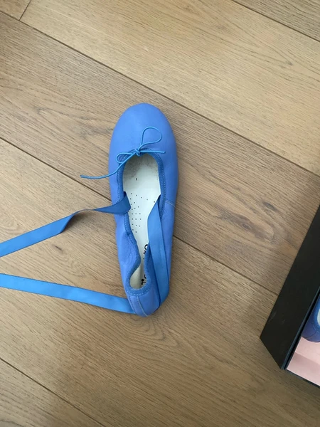 Ballerines Repetto en cuir avec rubans