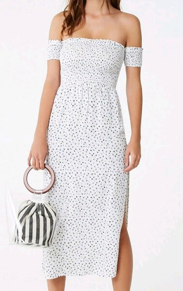 Vestido largo con raja lateral taille S