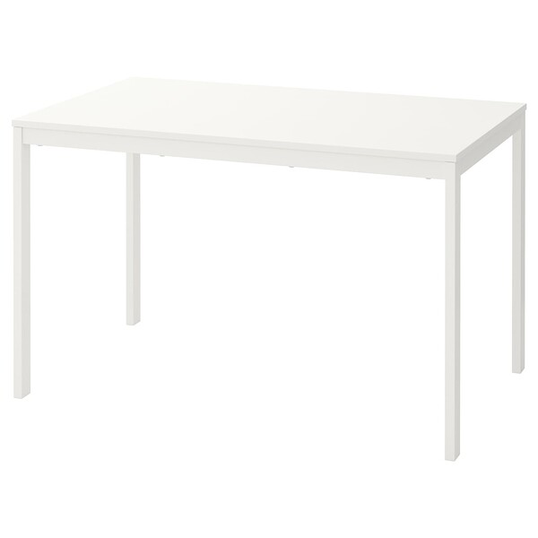 VANGSTA Table extensible - blanc 120/180x75 cm