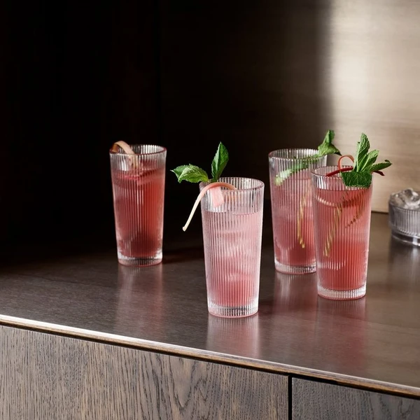 Set de 4 Longs Verres Pilastro