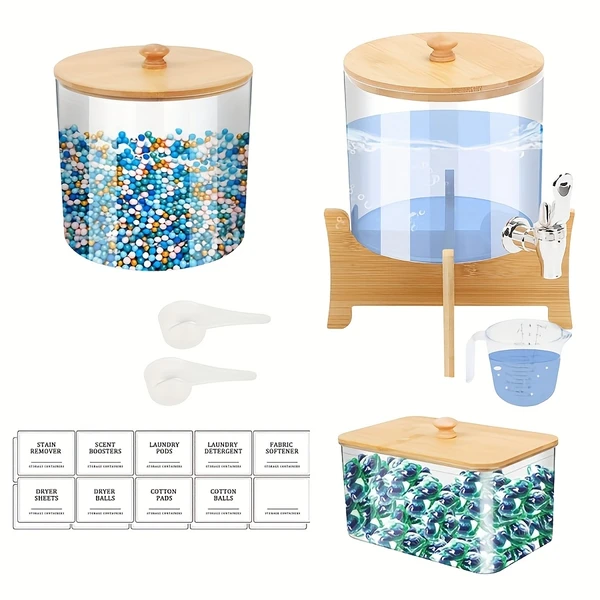 ensemble d'organisation stockage lessive 3 pièces boîtes - Temu France
