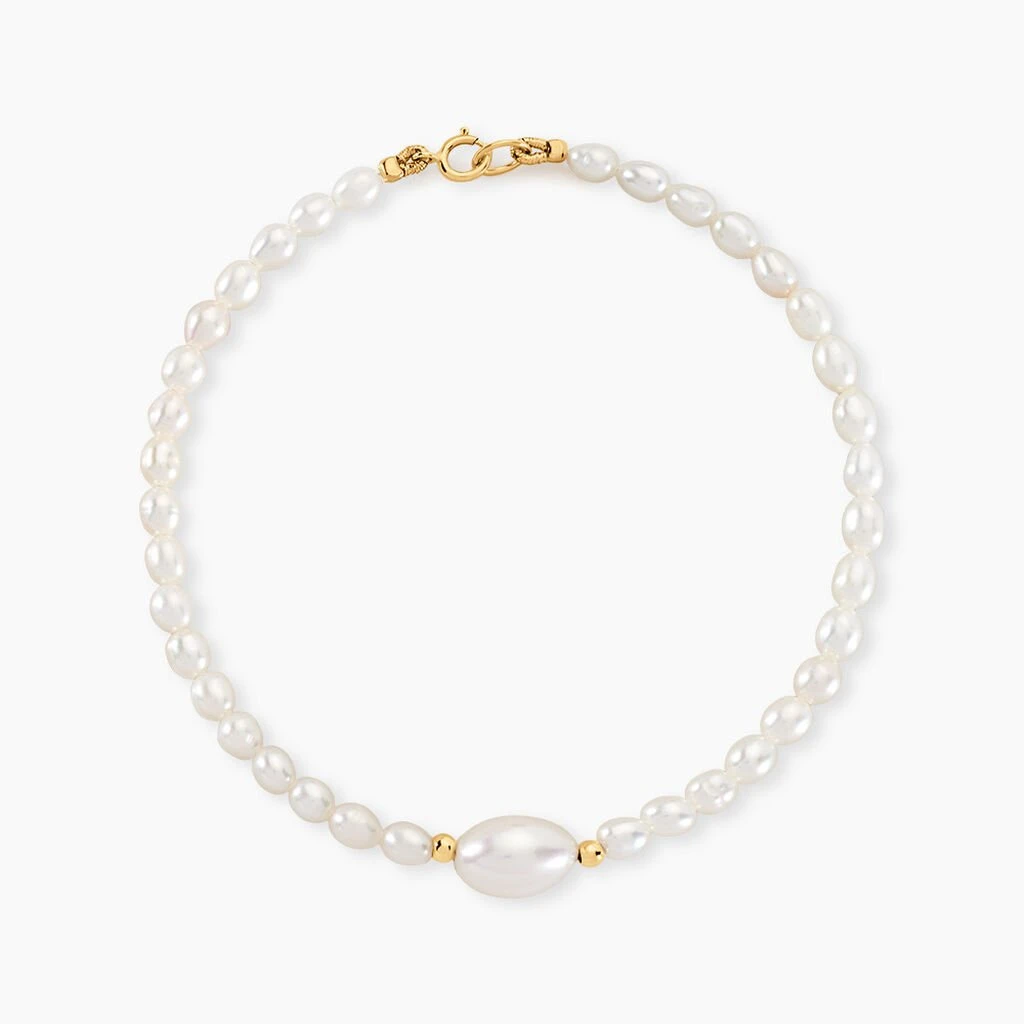 Bracelet Akil Or Jaune Perle De Culture