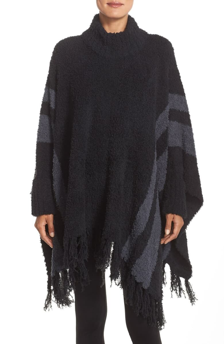 Barefoot Dreams® 'Cozy Chic® Beach' Fringe Lounge Poncho | Nordstrom