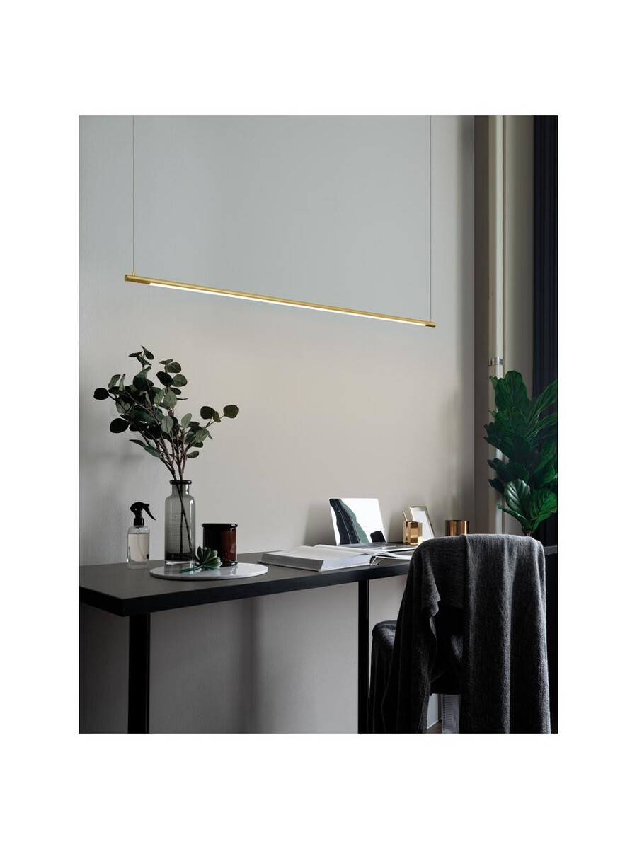 Grande suspension LED dorée Elettra | WestwingNow