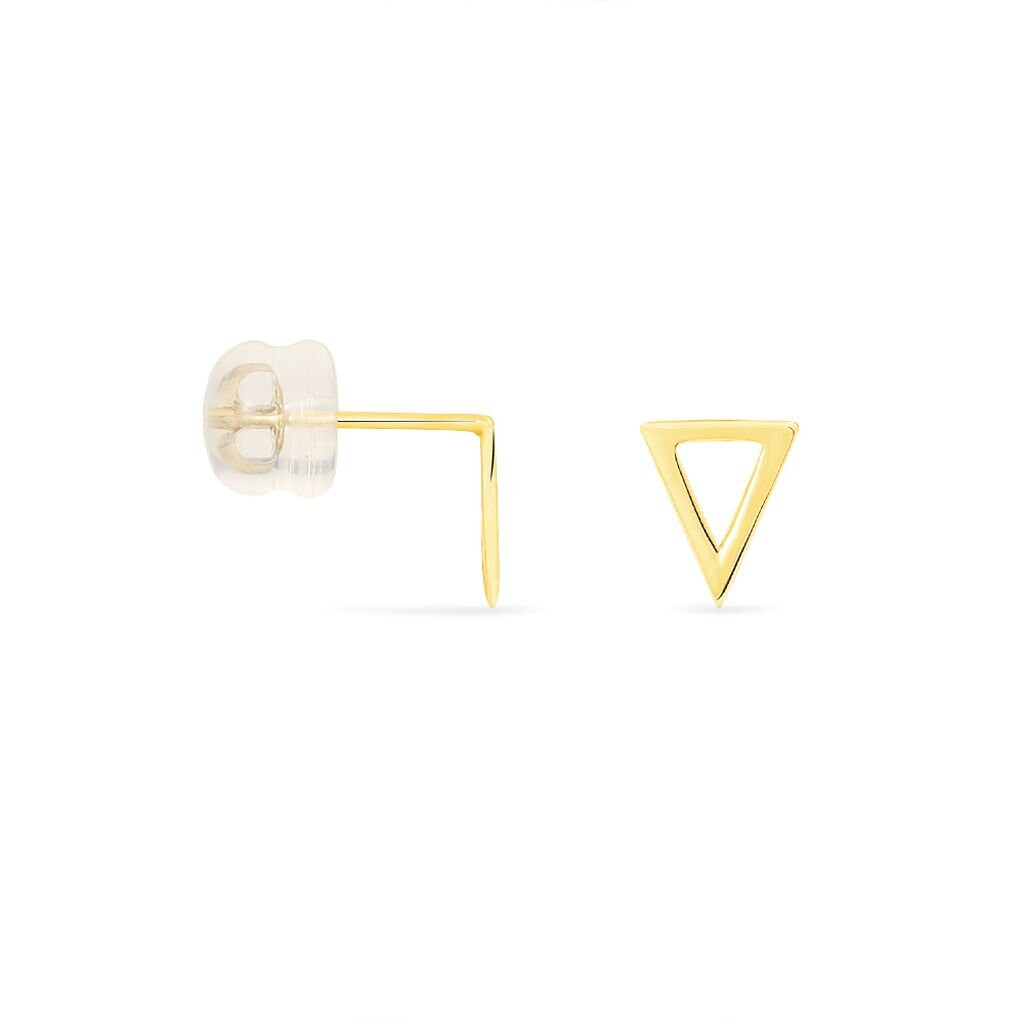 Boucles D'oreilles Puces Anne-berengere Triangle Or Jaune