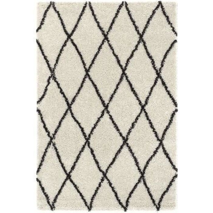 NAZAR ASMA Tapis de salon Shaggy - Style berbère -