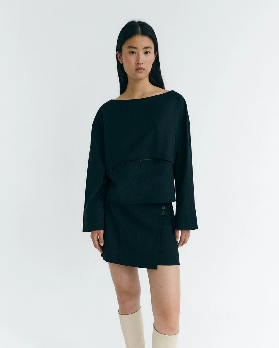 Blouse détachable en laine froide Marion