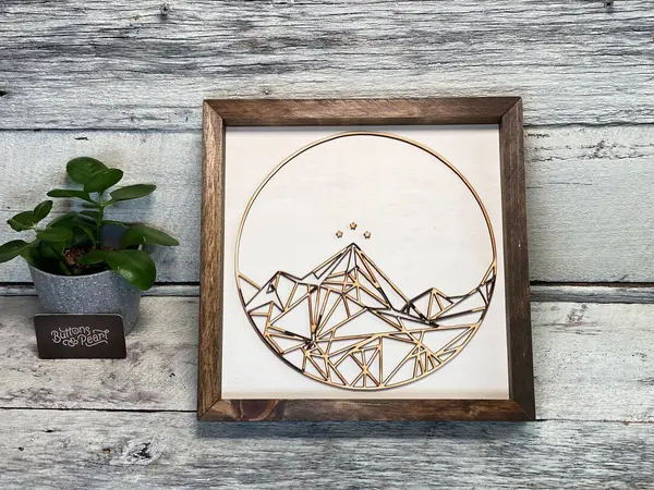 Mountain art - Court of thorns and roses - court of wings and ruin - art work - wood Art / Gifts