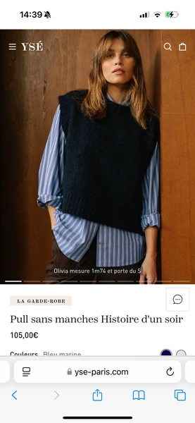 Pull sans manche 