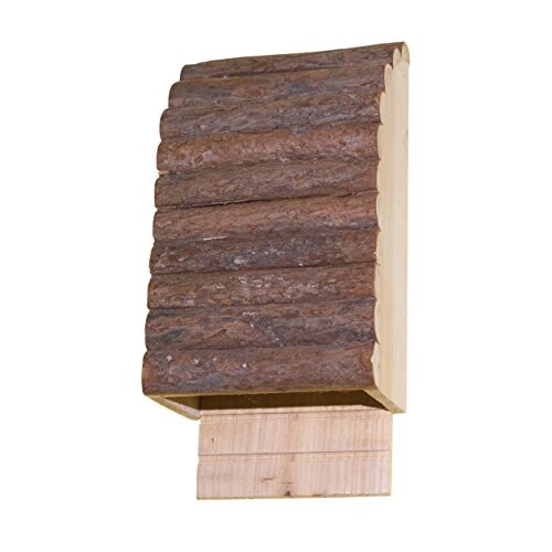 Gardigo - Nichoir à Chauve-Souris Couleur et Bois Naturel, Maison Boîte Hôtel pour Oiseaux Sauvages Abri Nid à Chauves Souris Bat Box