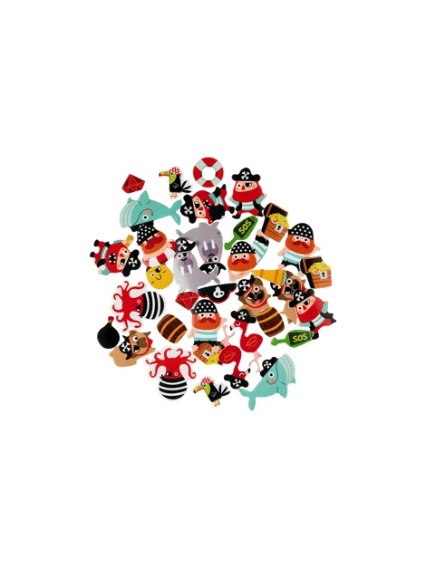Stickers en mousse fantaisie | 36 pièces. | Multi