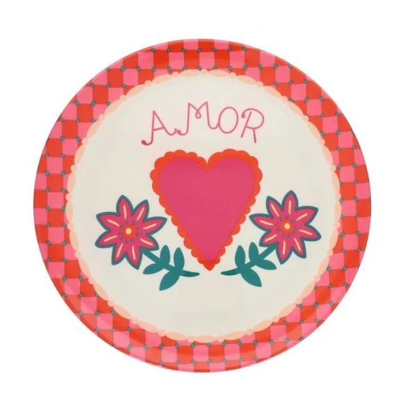 Assiette en mélamine Amor - Paraty
