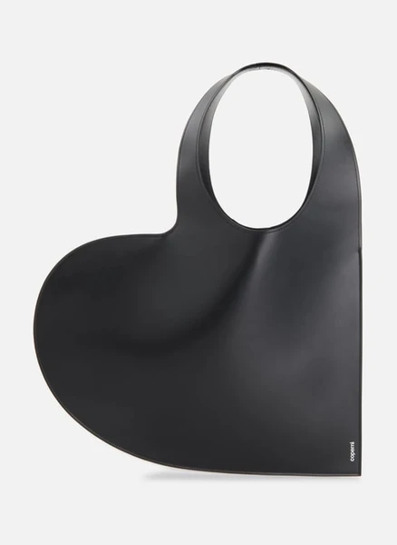 Sac Heart Tote Bag en cuir | Noir