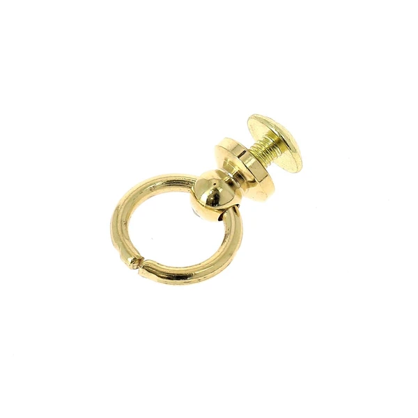 Bouton de col avec anneau - Pour lanière de 10mm