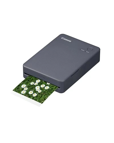 Canon Imprimante portable SELPHY QX20: impression par Wi-Fi depuis smartphone ou tablette. Sublimation thermique, 2 tailles de tirages autocollants et chargement USB-C - Noir (Sans encre ni papier)