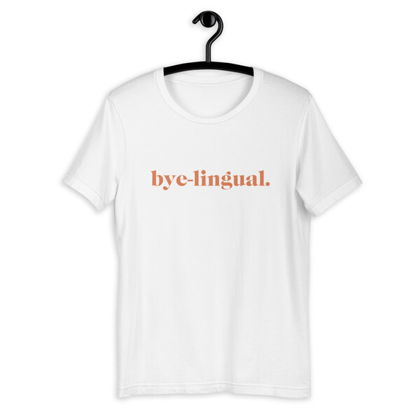 "Bye-Lingual" Premium Graphic Short-Sleeve Unisex T-Shirt