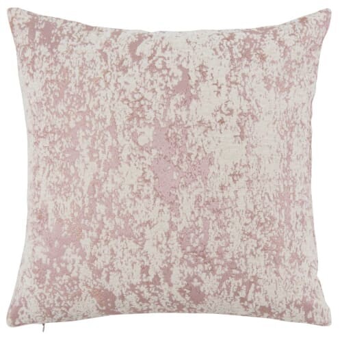 Housse de coussin rose et blanche 40x40 | Maisons du Monde