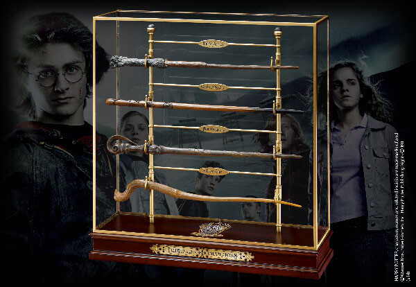 Les Champions du Tournoi des 3 Sorciers - Présentoir et baguettes - Harry Potter