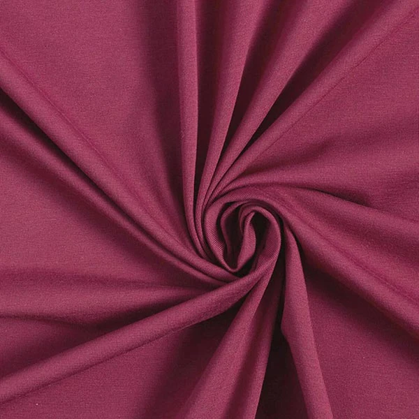Jersey coton Medium uni – rouge bordeaux - Idéal pour Vêtements bébé