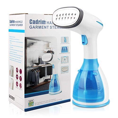 Défroisseur Vapeur, Cadrim Fer à Repasser Portable 1500W 280ML Réchauffage Rapide Défroisseur à Main Vapeur à Vêtements Pour Tissu et Textile, Voyage Vapeur Steamer