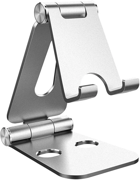 Simpeak Support Téléphone, Support Tablette, Support Dock Compatible pour téléphone Portable, Accessoires, Bureau, d'autres Smartphones Aluminium - Argent