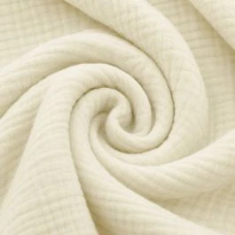 Tissu Double gaze coton Gaby écru
