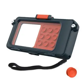Coque de Téléphone Plongée Surf Professionnel Universel FONGHWAN Étanche Connexion Sans Fil, pour iPhone Samsung Huawei - Bleu