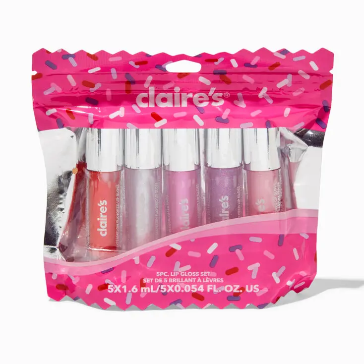 Lot de gloss à paillettes bonbons - Lot de 5