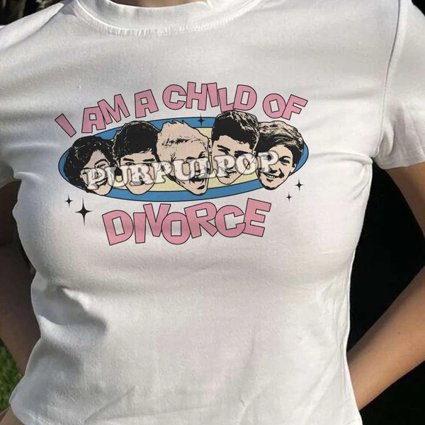 I Am A Child Of Divorce One Direction Baby Tee - Purpul Pop