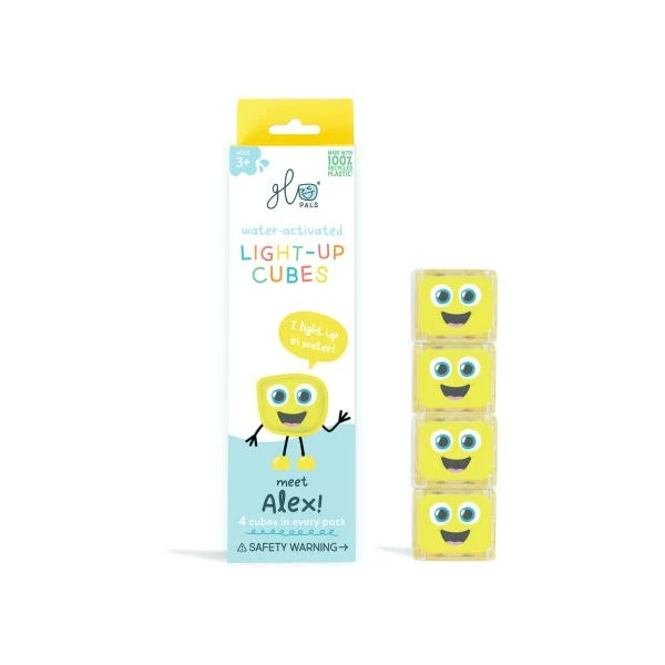 Lot de 4 cubes lumineux | jaune