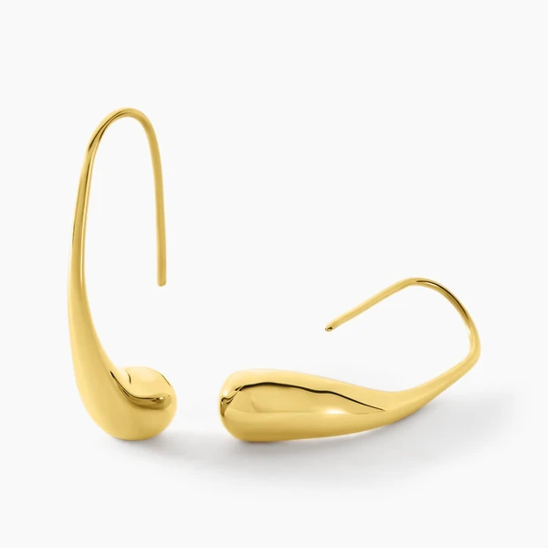 Créoles Gold Aura Acier Jaune