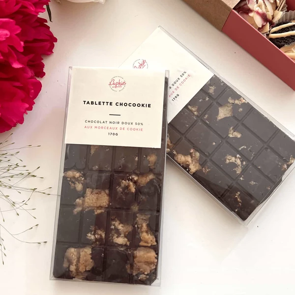 Tablette Chocolat Cookie maison - 170g - Cupkie Paris