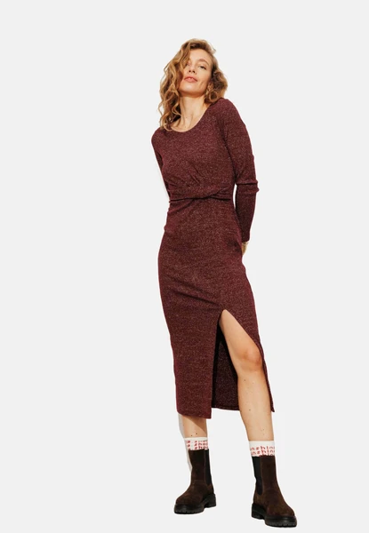 Robe fourreau - bordeaux