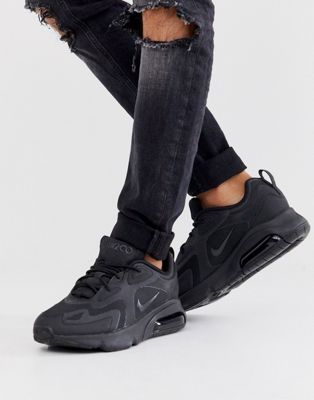 Nike Air Max 200 Baskets Triple noir AQ2568 003 ASOS Votre wishlist sur Listy