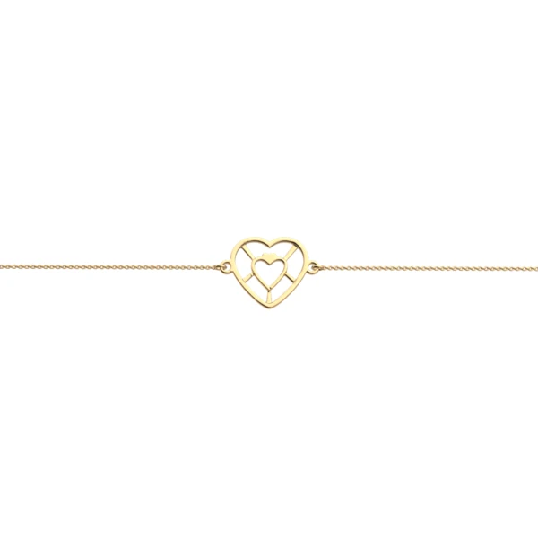 Bracelet chaîne Cœur