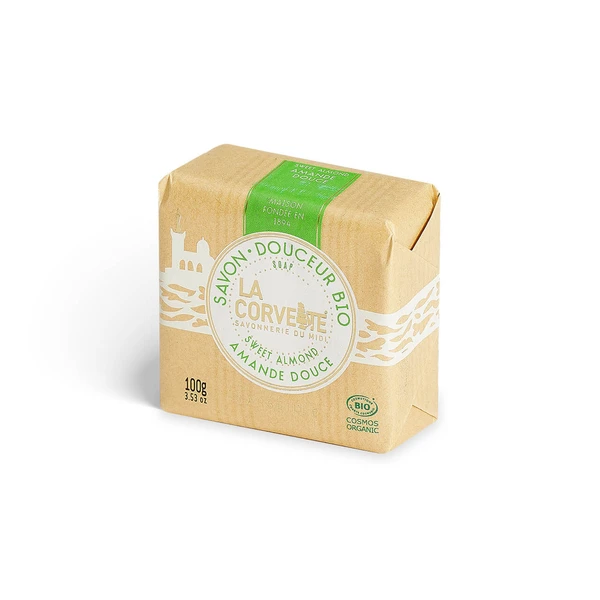 Savon Douceur Bio AMANDE DOUCE - 100g- COSMOS ORGANIC
